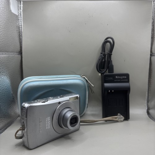 Canon Digital IXUS 65 6.0MP Compact Digital Camera Silver Tested Complete Kit