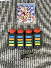 Buzz Quiz TV PS3 Sony PlayStation 3 2008 With 4 Buzzers & Dongle