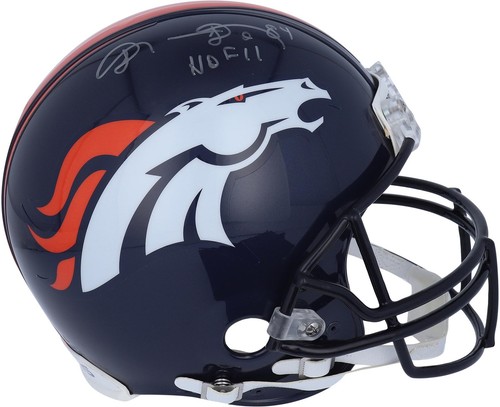 Shannon Sharpe Denver Broncos Autographed Riddell VSR4 Authentic Helmet ...