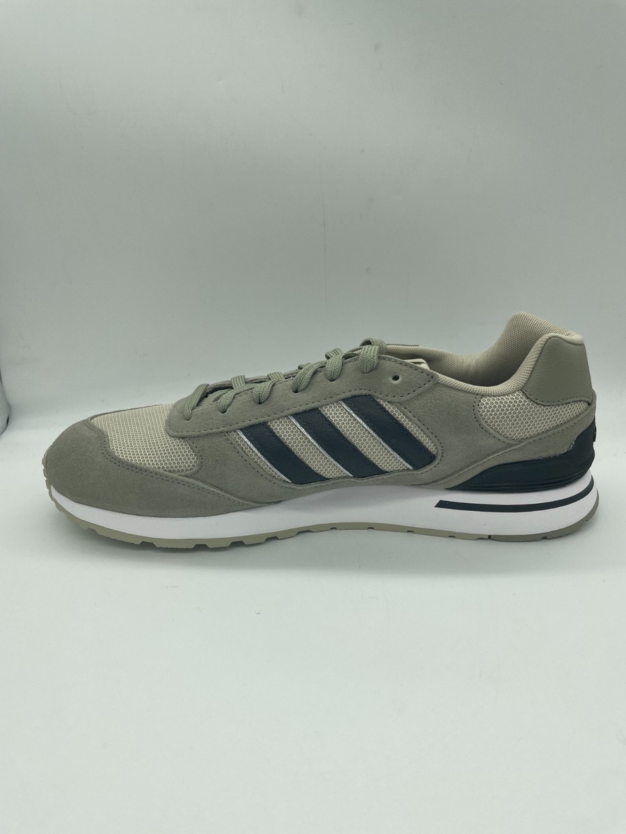 Adidas Men's Run 80s Sneaker Silver Pebble/Carbon/Putty Grey Size