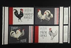 Free Range Fresh Fabric Placemat Fabric Panel 24" x 44" Quilt Shop Quality