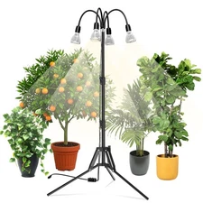 SANSI Full Spectrum Grow Light Adjustable Tripod Stand W/Replaceable LED Bulbs 