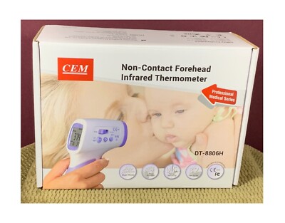 CEM NON-CONTACT FOREHEAD INFRARED THERMOMETER - NEW IN ORIGINAL BOX