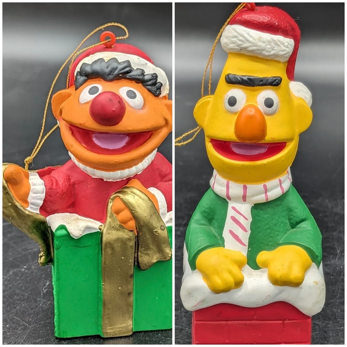 Ernie & Bert in Gift Boxes Christmas Hanging Ornament Sesame