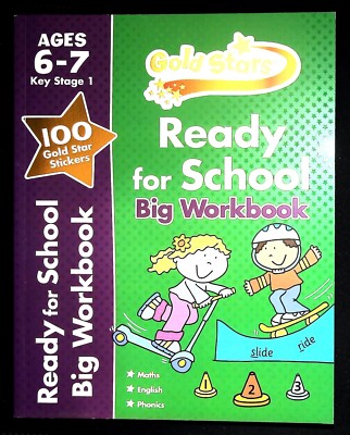 Home Learning Gold Stars Ready for school Big Workbook Ages 6-7 year KS1 New