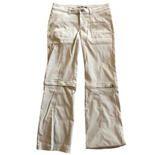 PrAna Women's Convertible Hiking Pants Size 8 Tan Khaki