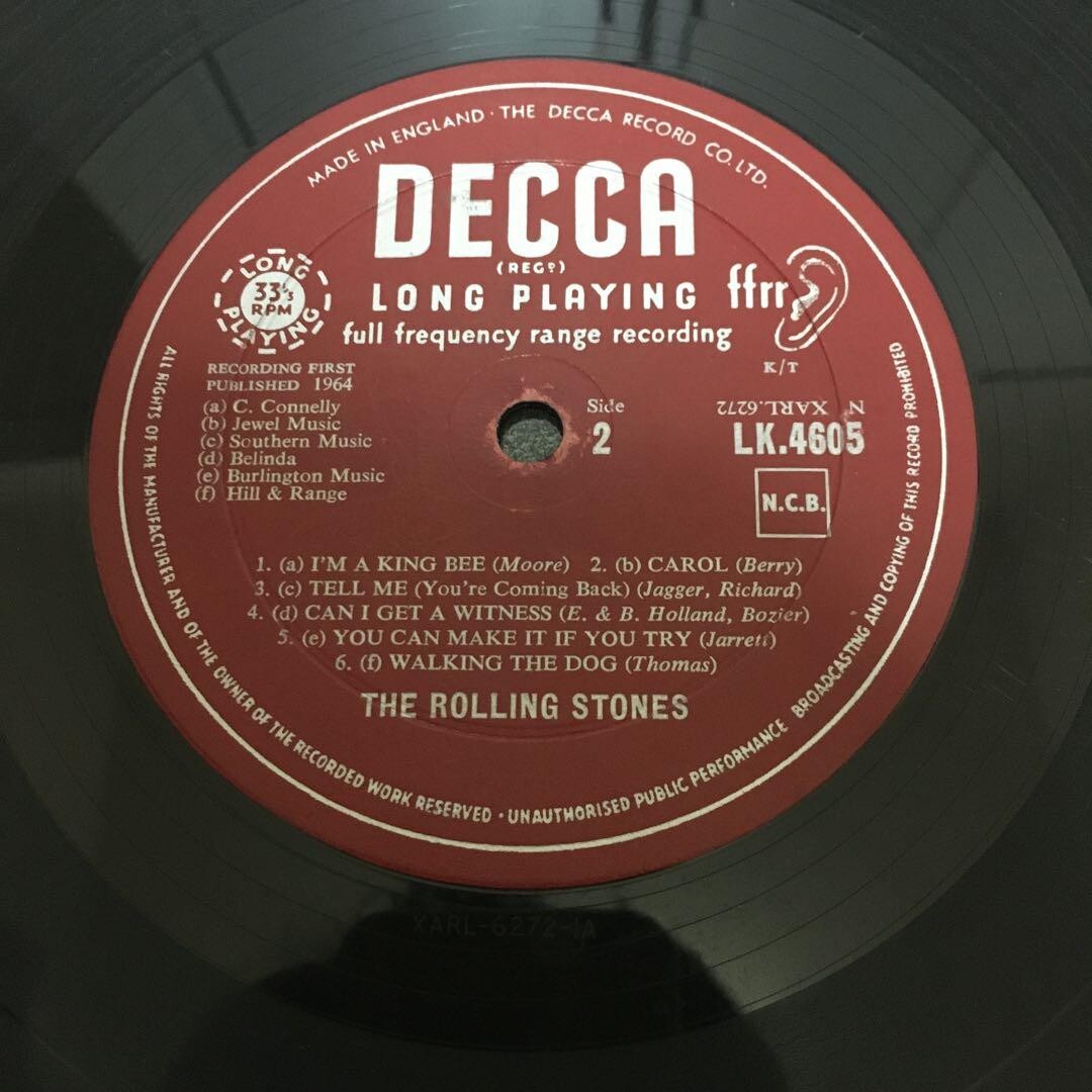 The Rolling Stones DECCA UK 1st Press MONO LP LK4605 Matrix