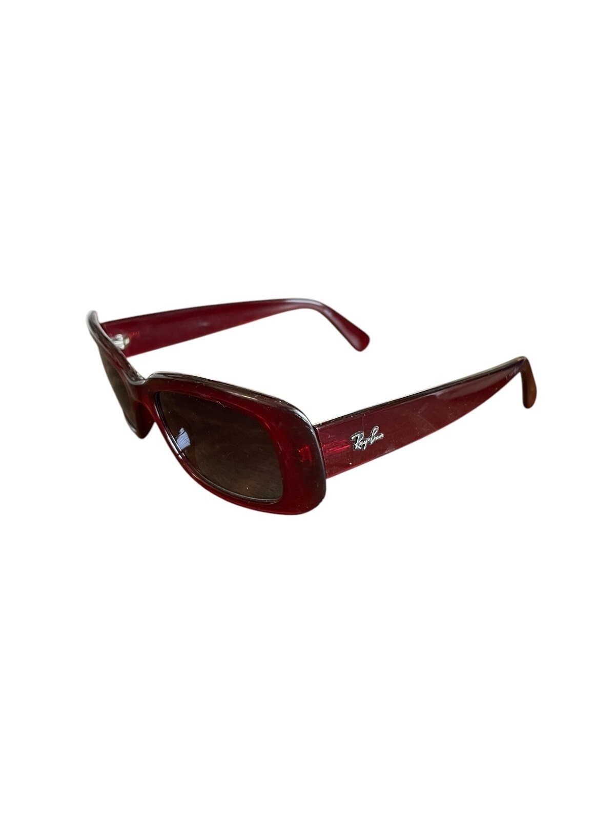 Ray-Ban Sunglasses Red Rectangular Frames Jackie O - image 4
