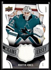 2018-19 Upper Deck UD Game Jersey Patches Martin Jones San Jose Sharks #GJ-MJ