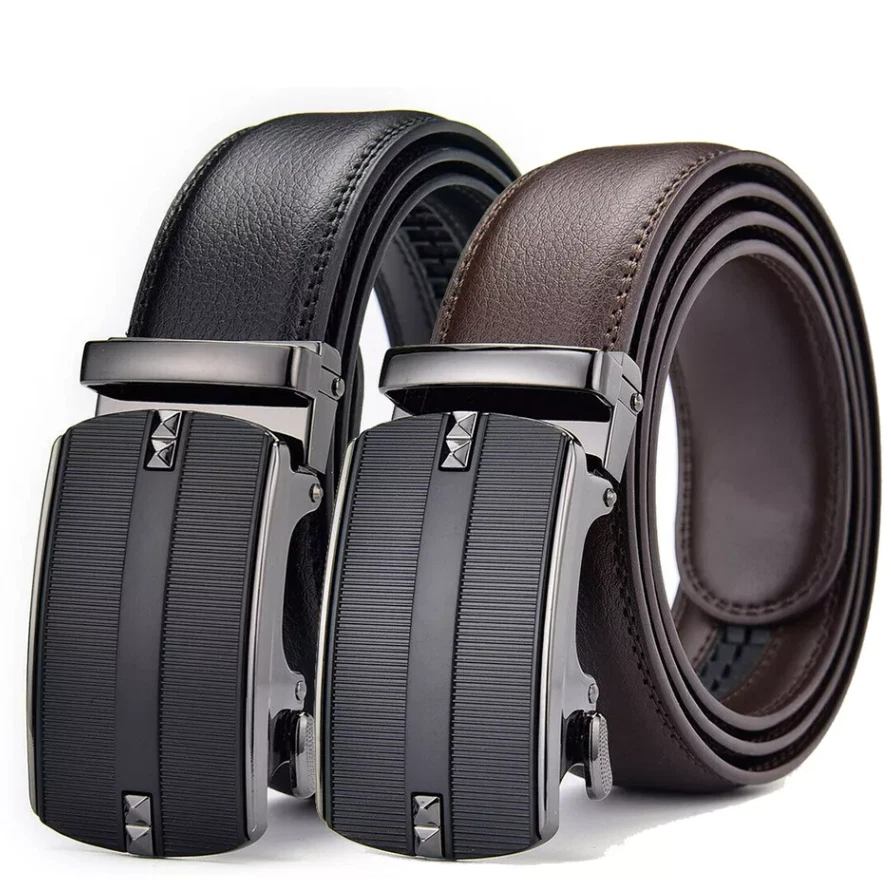 BERRERI Mens Italian Leather Belt Belts Real New Sliding Buckle Tan Black Brown Trouser
