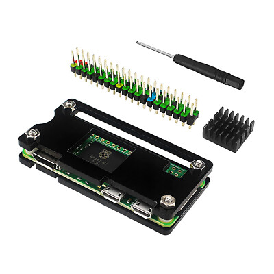 Für Raspberry Pi Zero W/2W/WH Acryl Gehäuse Box Case Schutz & Kühlkörper 40Pin