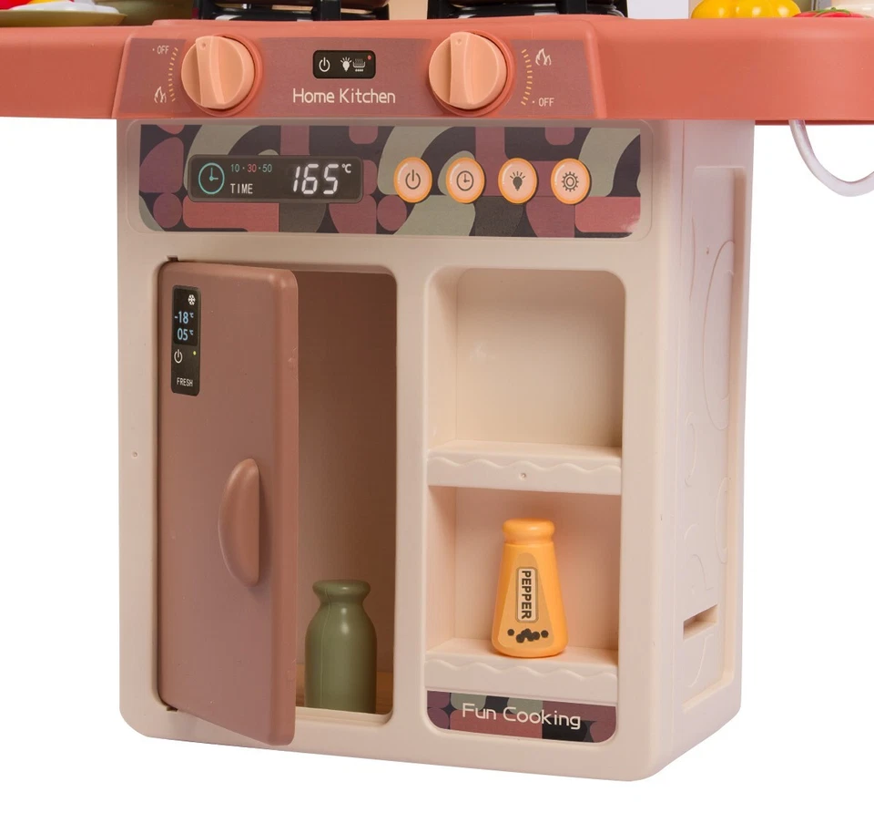 Küchenwerkzeuge Kinderküche Spielküche-Set für Kinder herdplatten, lebensmittel - Bild 2 von 4