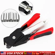 2500C Clips Fastening Bird Chicken Mesh Cage Wire Fencing Hog Ring Pliers Tool