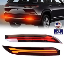 Led Rear Reflector Red Tail Light Brake Wturn For Jeep Grand Cherokee 2022-2024 Led Rear Reflector Red Tail Light Brake Wturn For Jeep Grand Cherokee 2022-2024