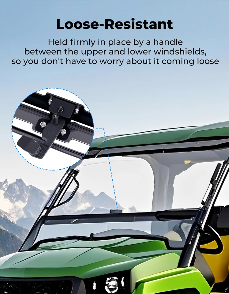 Para-brisa dianteiro flip 3 em 1 para John Deere Gator 620i/625i/825i/HPX/XUV 850 - Imagem 4 de 4