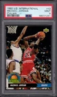 1992-93 Michael Jordan UD International Basketball Card #43 Italian Graded PSA 9