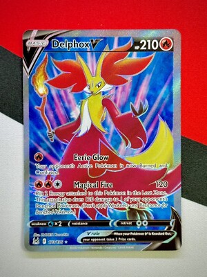 Delphox V 173/196 Pokemon Lost Origin Full Art Holo NM | eBay