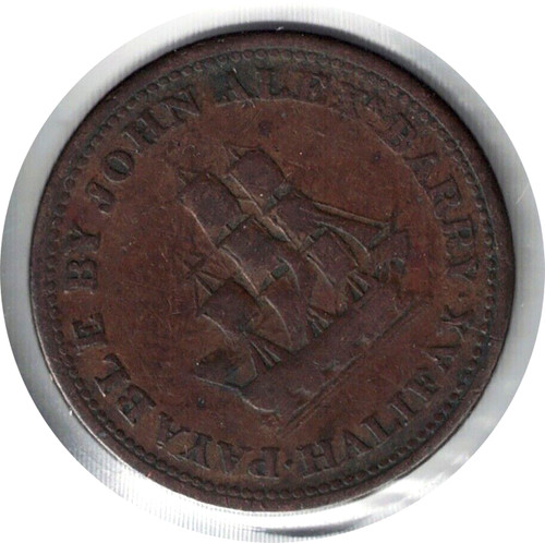 1815 N.S. LOWER CANADA 1/2 PENNY