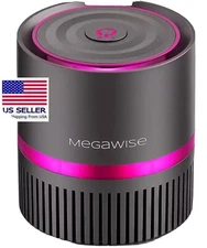 MEGAWISE True H13 HEPA Air Purifier for Home Bedroom Small Room Office, 3-IN-1 F