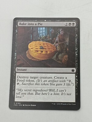 Magic the Gathering Einzelkarte Bake into a Pie bespielt
