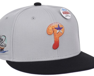 Lids MLB Topps Mitchell Ness Chrome Collection Cosmic Phillies Fitted Hat  New