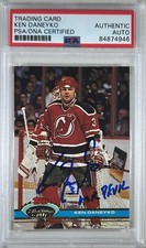 Ken Daneyko  auto insc 1991 Topps Stadium Club #103 card PSA Encapsulated Devils