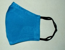 Face Mask Wire Adult Blue Ivory