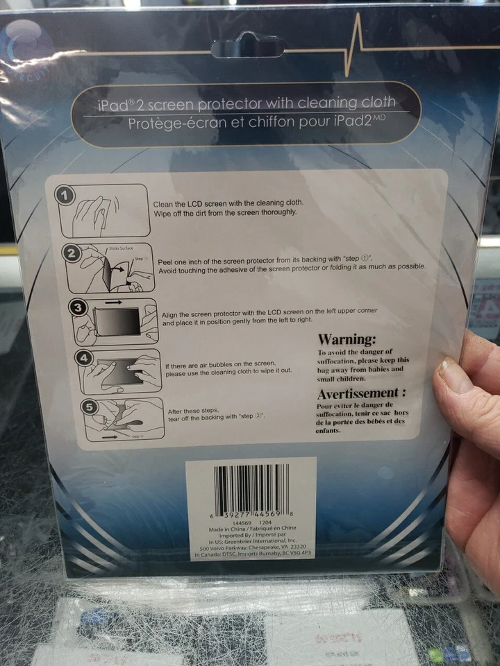 ipad 2 screen protector + Cleaning Cloth Protects from Scratches FREE SHIP - Image 4 of 4