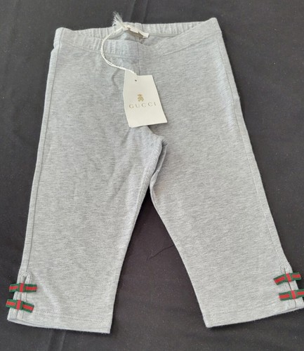 NWT New Gucci kids gray or navy leggings with bows on bottom 4y 5y 6y 8y 10y - Picture 2 of 13