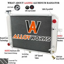 3EB04A5111 3 Row Aluminum Radiator For Komatsu Allis Kalmar Forklift 8761212