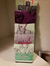 BIO WORLD GOKDEN GIRLS TV SERIES MENS CREW SOCK 5 PAIR SIZE 8-12 FREE SHIP BMO30