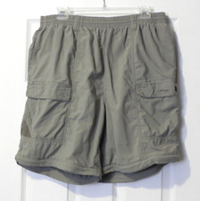 Columbia PFG Men's Size L Gray Fishing/Swim Cargo Shorts w/Mesh Lining FM8200