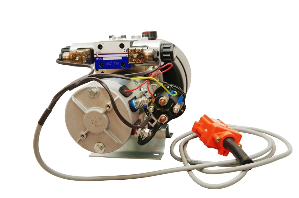 12V DC Double Acting Hydraulic Power Unit 6 Quart steel tank with Remote Control - Image 2 of 4