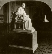 Keystone Stereoview Voltaire Statue at Hermitage, Russia Rare 1200 Set #661 T2