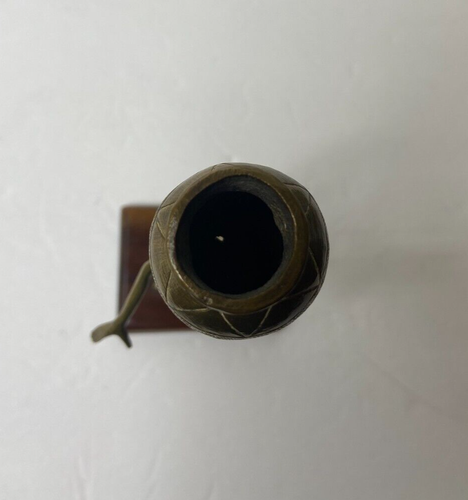 Antigua estatuilla femenina africana de bronce - Imagen 7 de 16