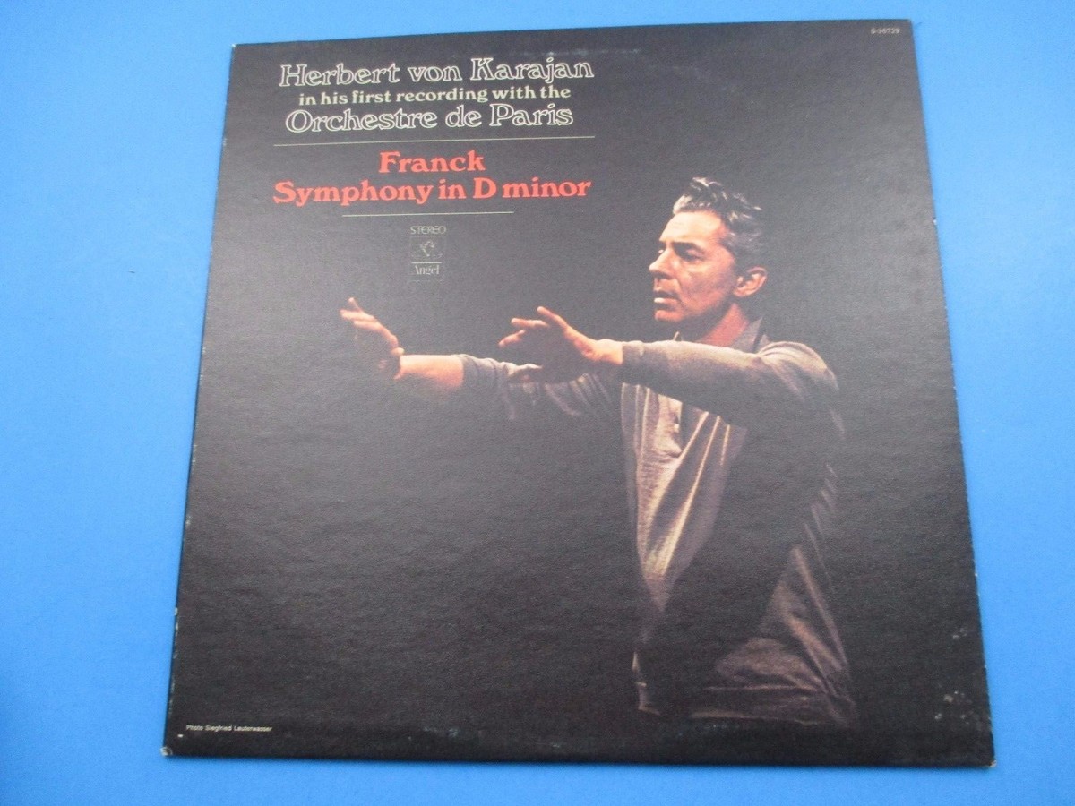 Herbert von Karajan Franck Symphony in D Minor Album LP Vinyl Paris S-36729 Herbert von Karajan Franck Symphony in D Minor Album LP Vinyl Paris S-36729