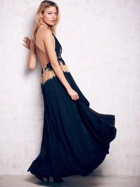 Maxi Vestido Free People Cecilia De Bucourt Love Me en Seda Tie Dye Talla M Nuevo con Etiquetas $436 Foto 3 de 4