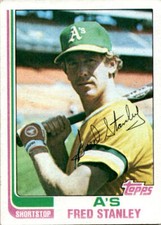 1982 Topps Fred Stanley #787 Oakland Athletics