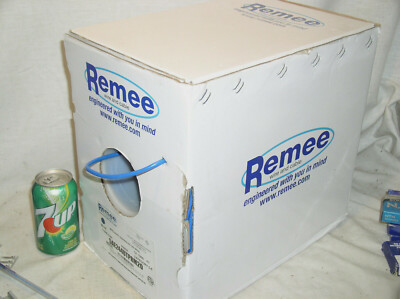 494FT REMEE CAT5-E ETHERNET 350 MHZ BULK CABLE UTP 4PR/24AWG CMR RISER BLUE USA