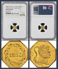R.8 X-Rare 1882 Chinese Head, California Gold Token / Ngc Unc Det / Pop 3!
