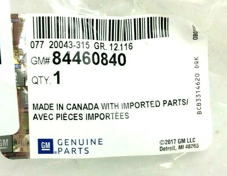 GMC Acadia 2017-2020 pintura del lado del pasajero trasero a juego con moldura de apertura de rueda Foto 3 de 3