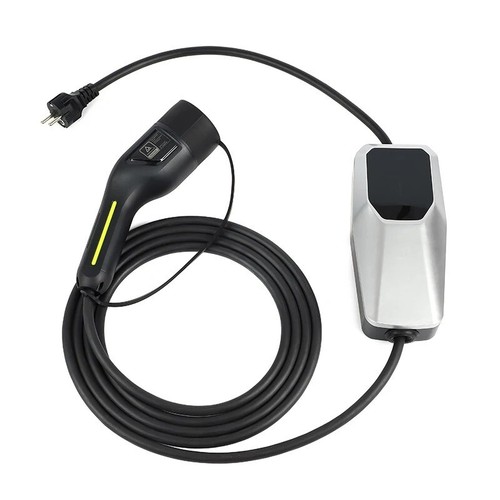 EV Charger Type 2 6A-16A 4 meters single phase EVSE schuko EU LED indicator