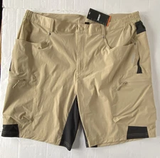 Men's Tacvasen Shorts Outdoor Hiking Lightweight Quick Drying Pockets Khaki 40