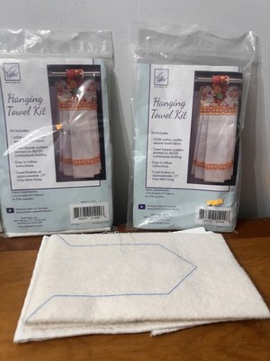June Tailor Hanging Towel Kit w Waffle Weave Towel Fabric + Batting  set of 2 