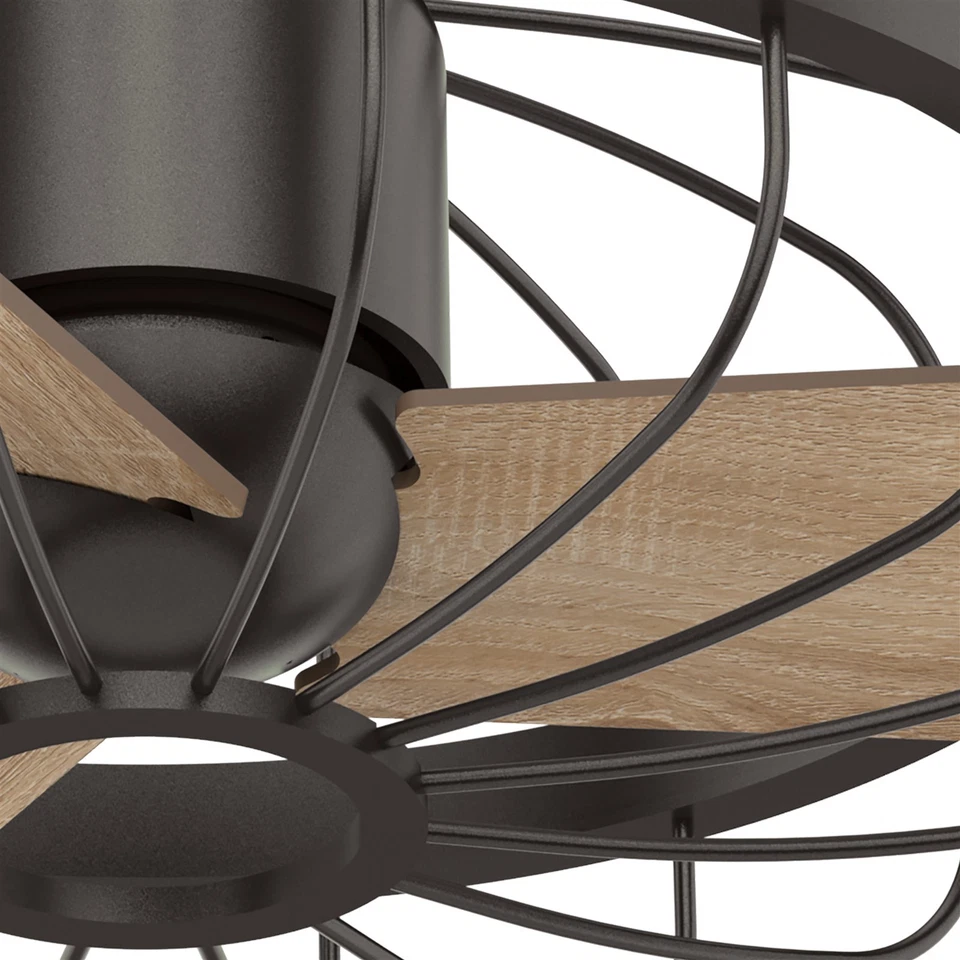 Современный потолочный вентилятор Hunter 16 дюймов из благородной бронзы с 3 лопастями - Изображение 4 из 4