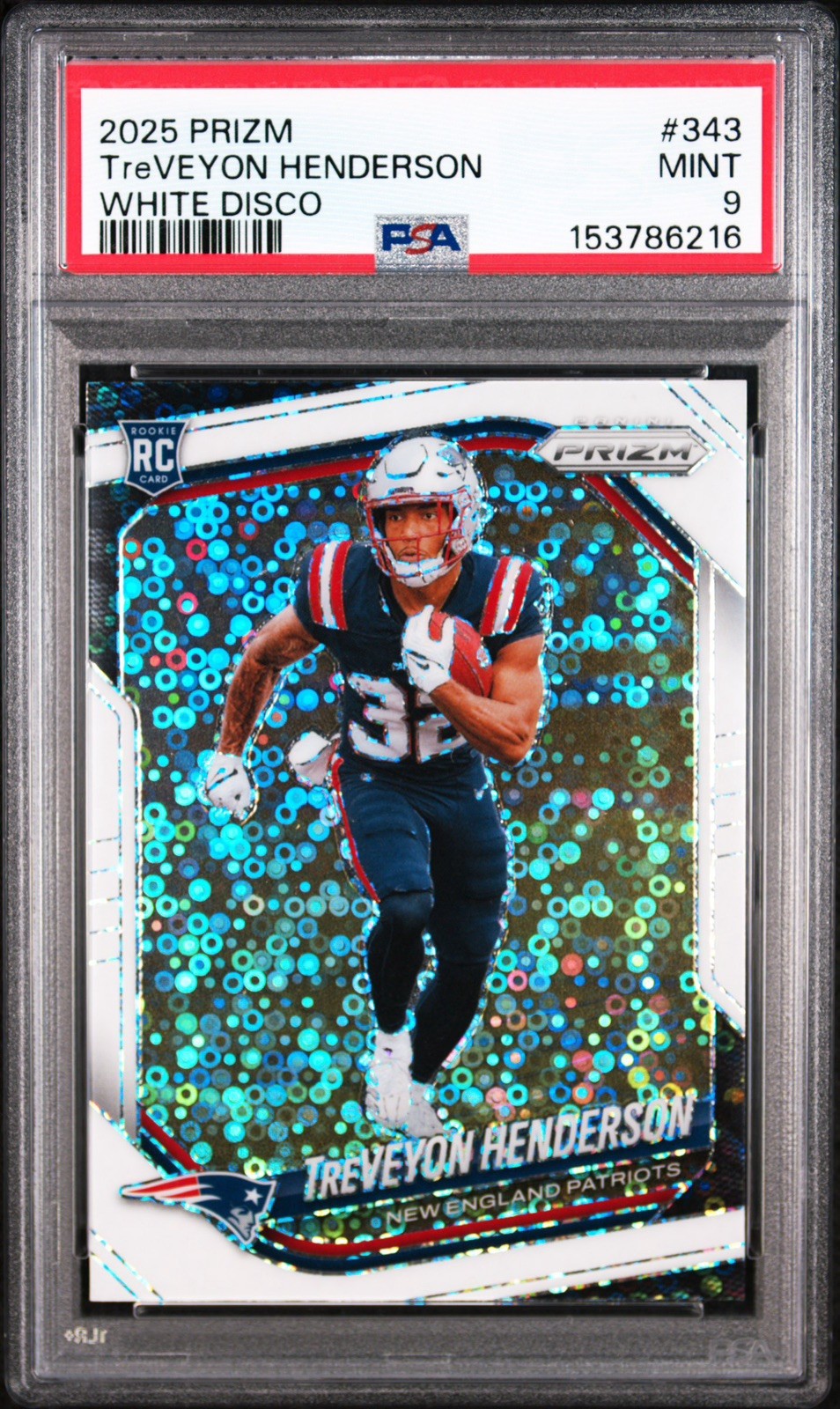 TreVeyon Henderson Panini Prizm #343 White Disco