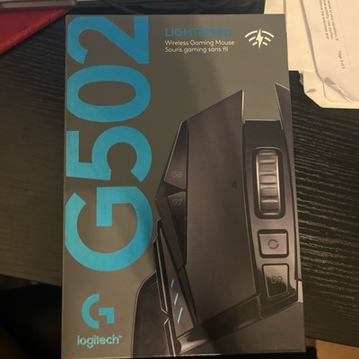 Logitech G502 Lightspeed Wireless Gaming Mouse Ergonomic Scroll Wheel Black