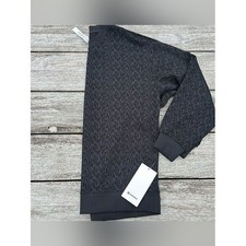 Lululemon Perfectly Oversized Jacquard Crew Black Women's Size 8 NWT