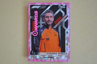 Topps Turbo Attax 2025 Pink Parallel Awards Karte #282 Andrea Stella