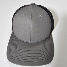 Outdoor Cap Mens Gray Black Mesh Trucker Adjustable Snapback Cap Hat